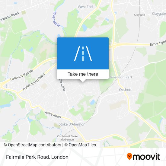 Fairmile Park Road map