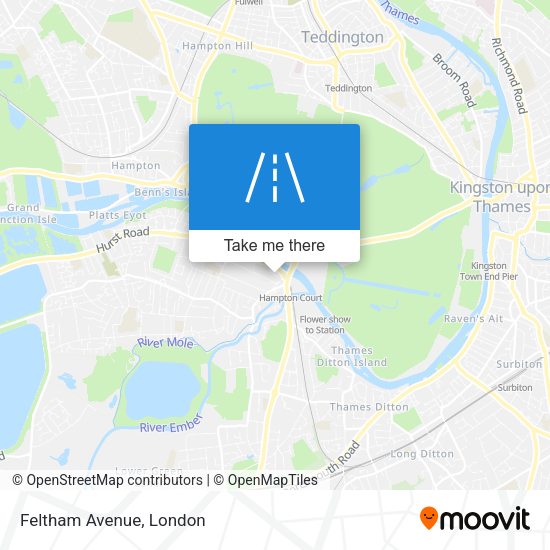 Feltham Avenue map