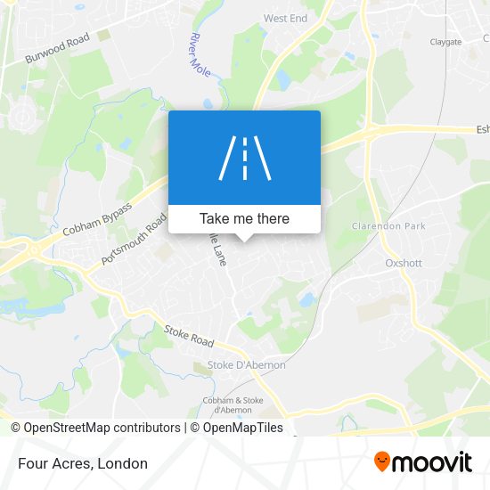 Four Acres map