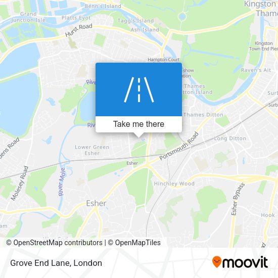 Grove End Lane map
