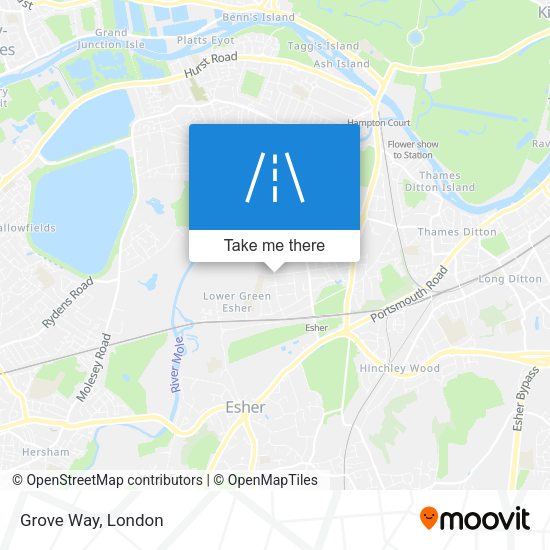 Grove Way map