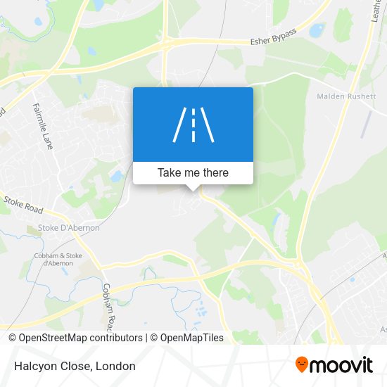 Halcyon Close map