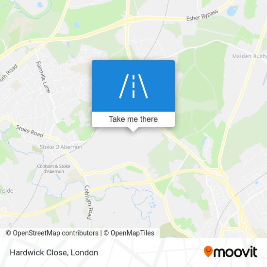 Hardwick Close map
