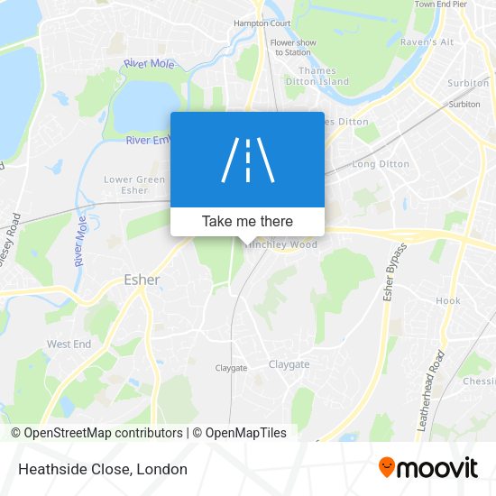 Heathside Close map