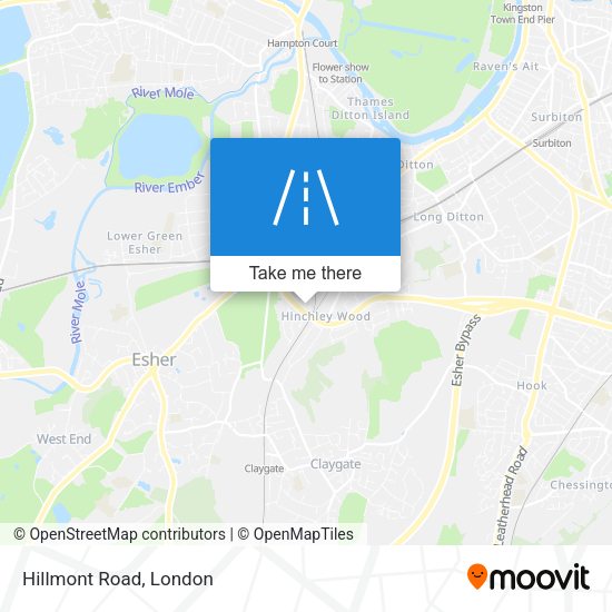 Hillmont Road map