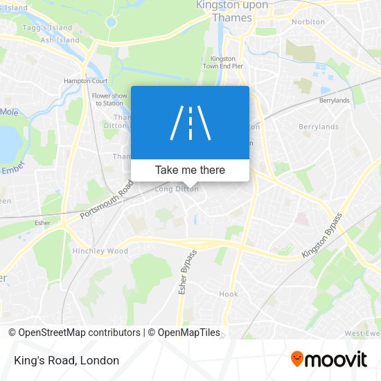 King's Road map