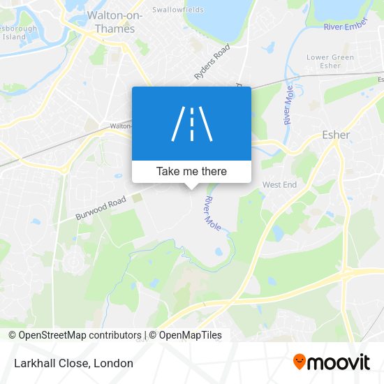 Larkhall Close map