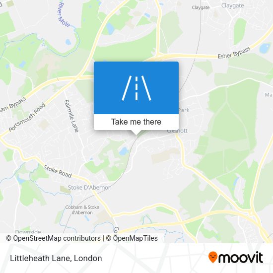 Littleheath Lane map