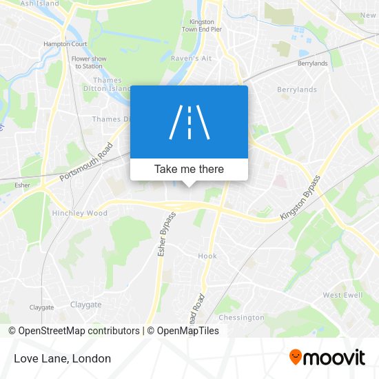 Love Lane map