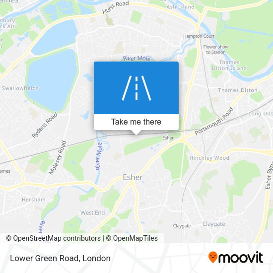 Lower Green Road map
