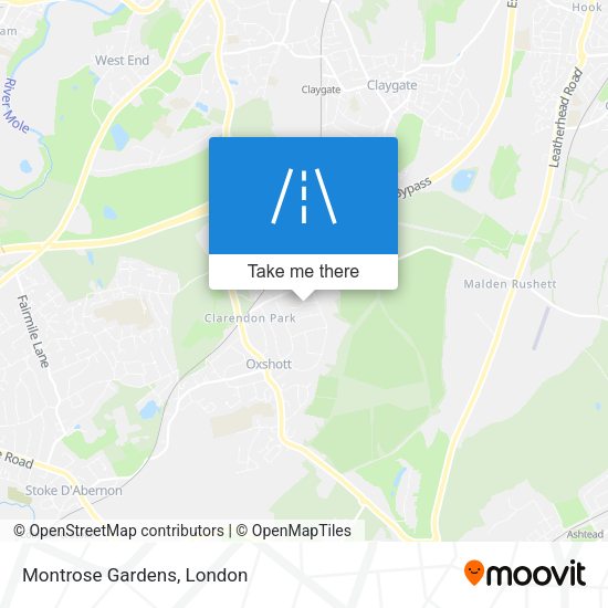 Montrose Gardens map