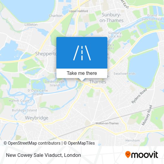 New Cowey Sale Viaduct map