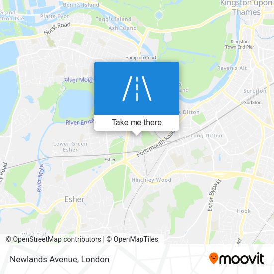 Newlands Avenue map