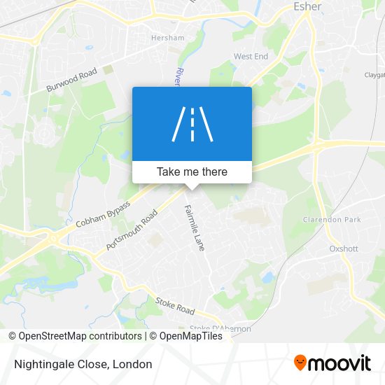 Nightingale Close map