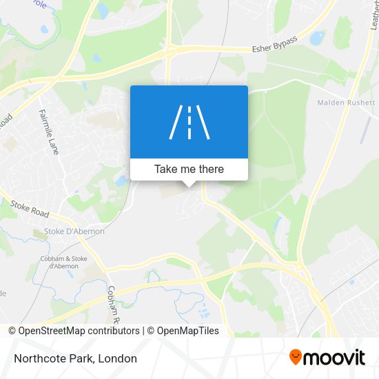 Northcote Park map