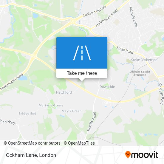 Ockham Lane map