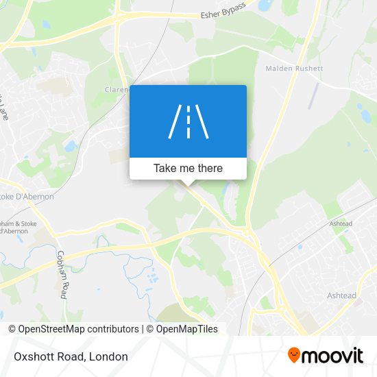 Oxshott Road map
