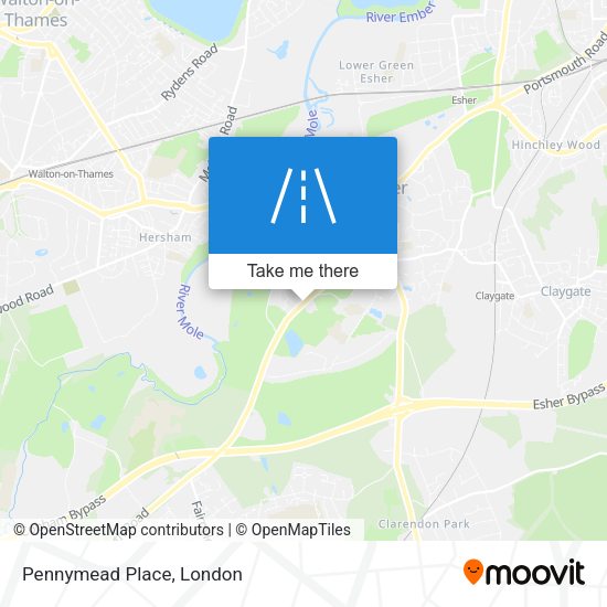 Pennymead Place map