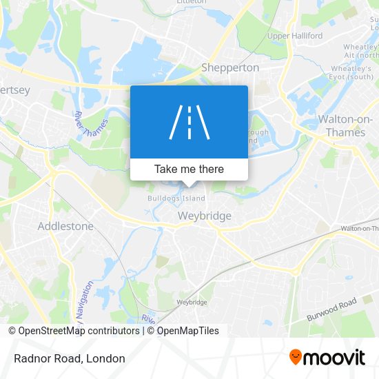 Radnor Road map