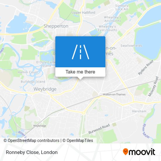 Ronneby Close map