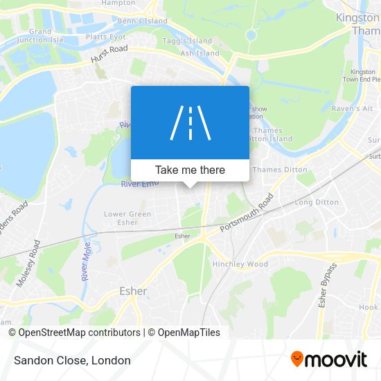 Sandon Close map