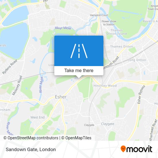 Sandown Gate map
