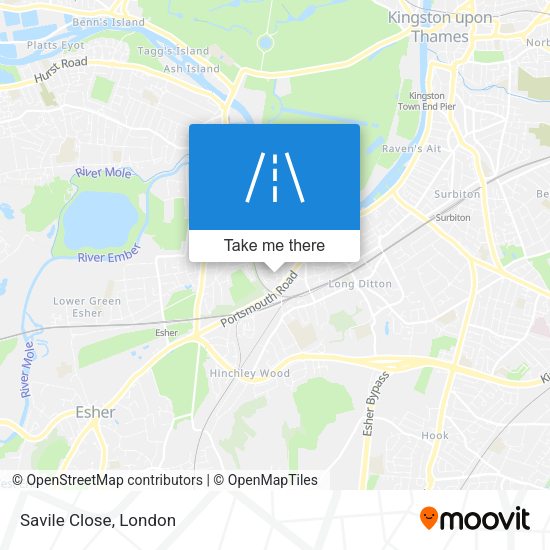 Savile Close map