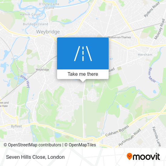 Seven Hills Close map