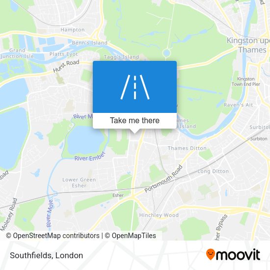 Southfields map