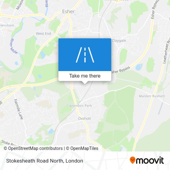 Stokesheath Road North map