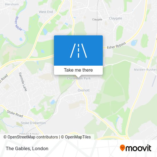 The Gables map