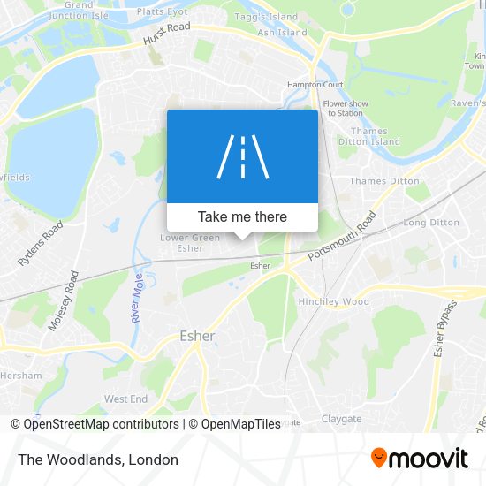 The Woodlands map