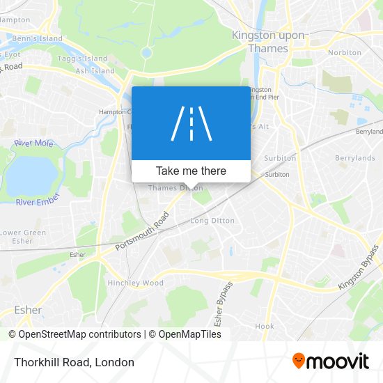 Thorkhill Road map