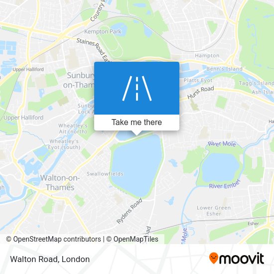 Walton Road map