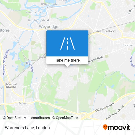 Warreners Lane map
