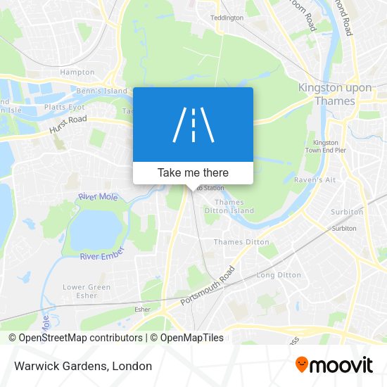 Warwick Gardens map