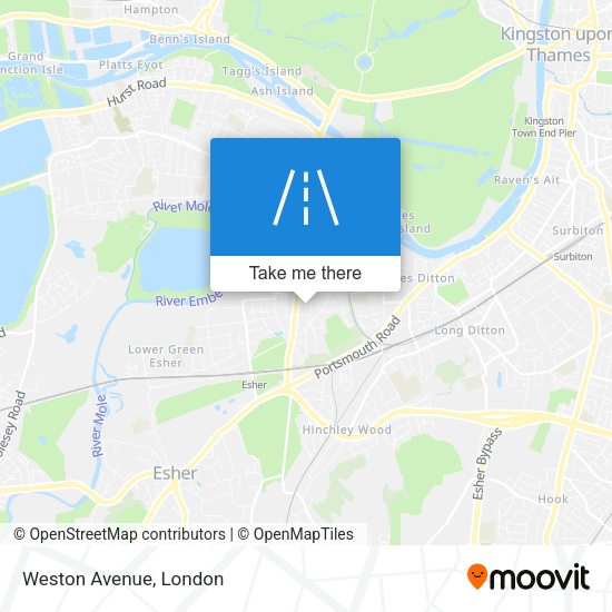 Weston Avenue map