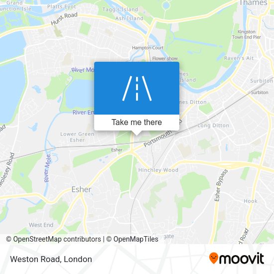 Weston Road map