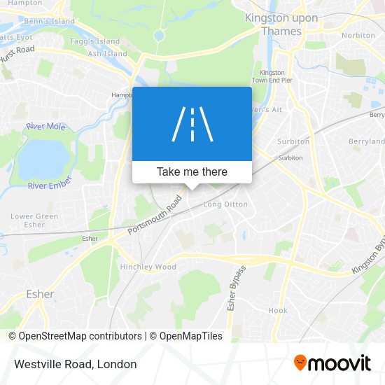 Westville Road map