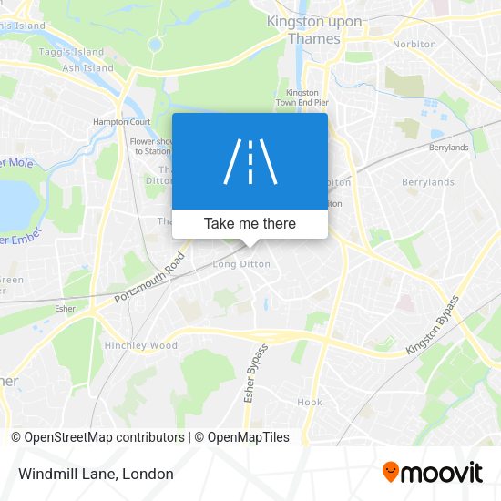 Windmill Lane map
