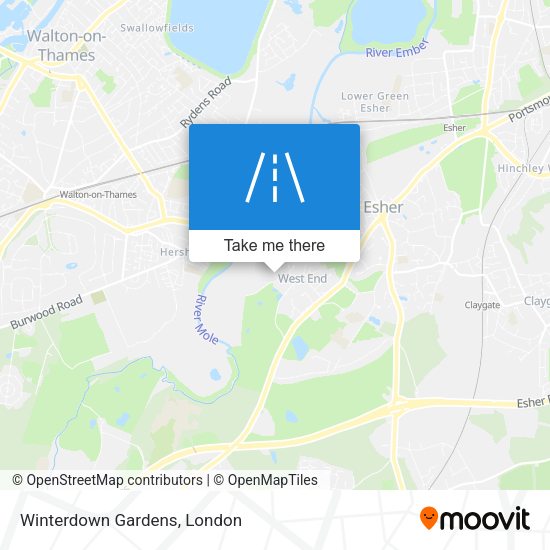 Winterdown Gardens map