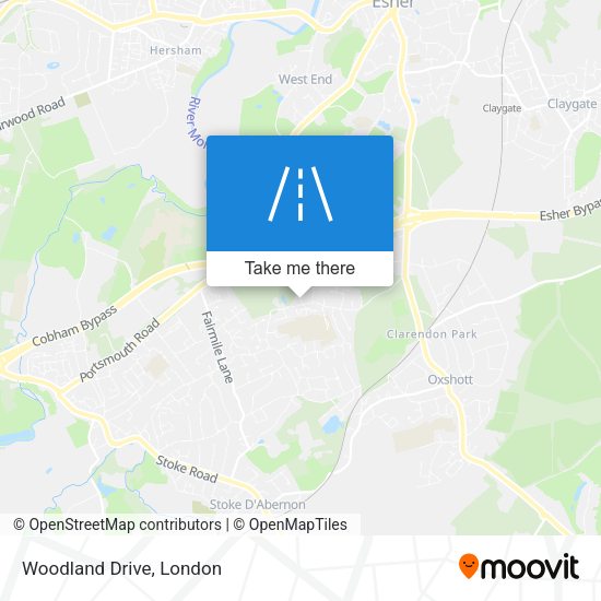 Woodland Drive map