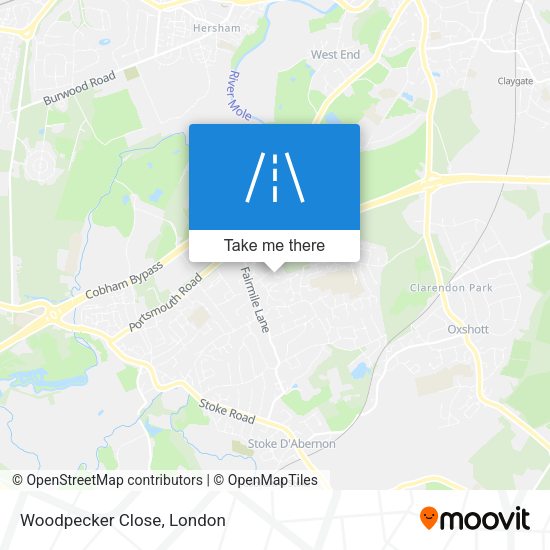 Woodpecker Close map