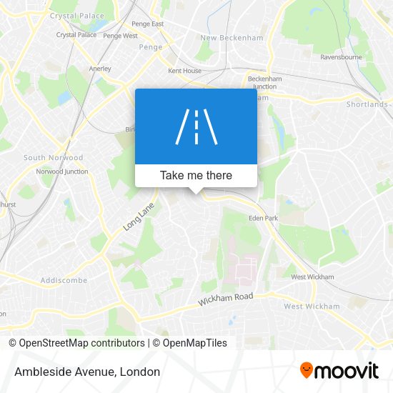Ambleside Avenue map