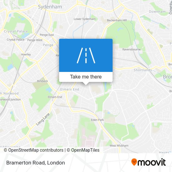 Bramerton Road map