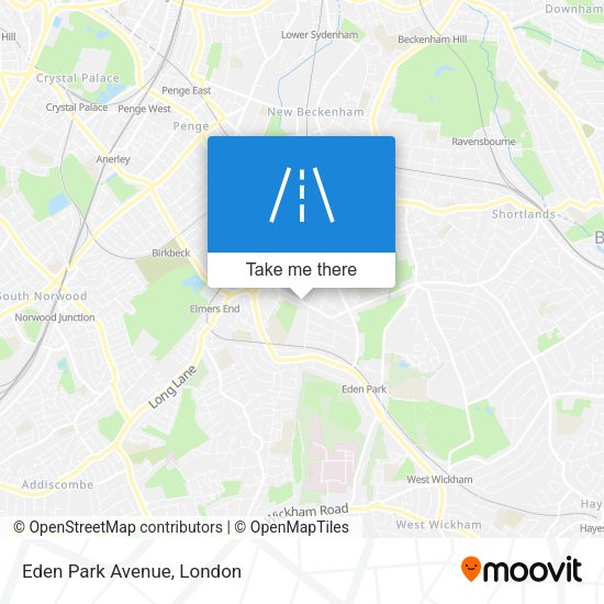 Eden Park Avenue map