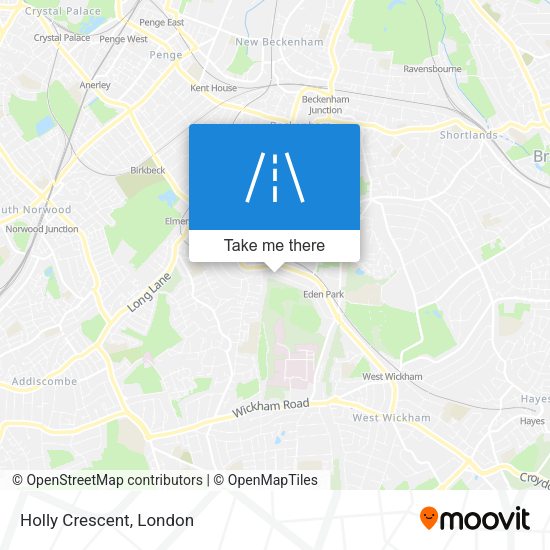Holly Crescent map
