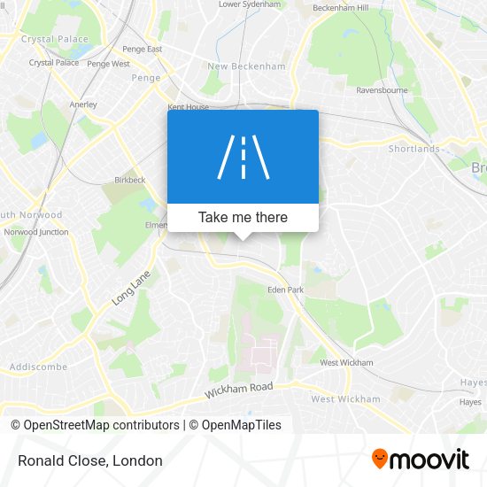 Ronald Close map