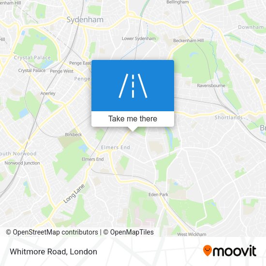 Whitmore Road map