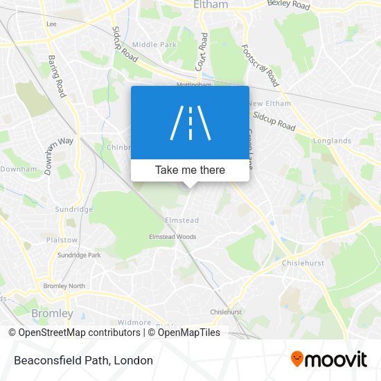 Beaconsfield Path map